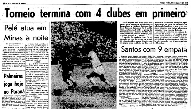 Torneio Rio–São Paulo 1966: Título que o Santos dividiu com três rivais